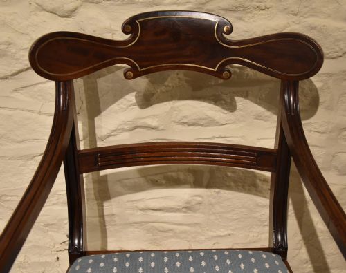 REGENCY MAHOGANY ELBOW CHAIR DESK CHAIR - ADDITIONAL PHOTO 1