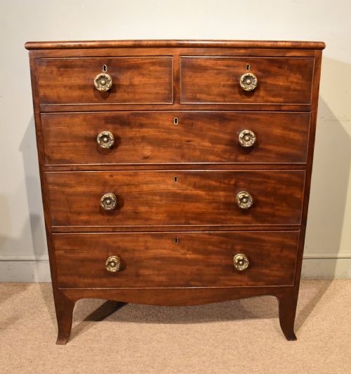 regency mahogany chest of drawers - CATEGORY: ANTIQUE CHEST OF DRAWERS - DATED REGENCY
