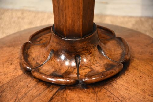 EARLY VICTORIAN ROSEWOOD SATINWOOD GAMES TABLE - ADDITIONAL PHOTO 6