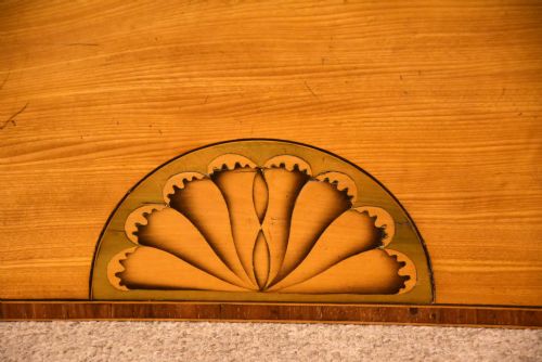 PAIR 18TH CENTURY SATINWOOD DEMI LUNE CARD TABLES - ADDITIONAL PHOTO 7