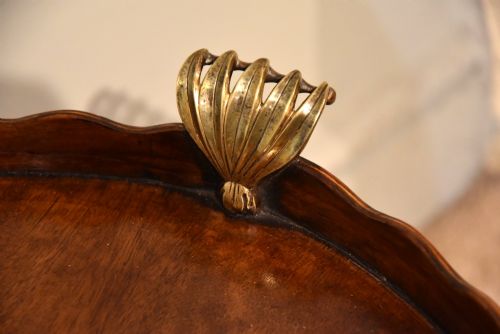 GEORGE III MAHOGANY OVAL TRAY ON STAND - ADDITIONAL PHOTO 6