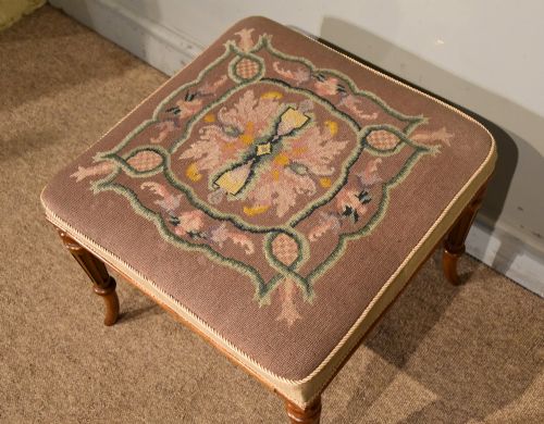 REGENCY SATINWOOD PARCEL GILT STOOL - ADDITIONAL PHOTO 1