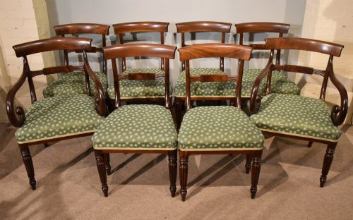 SET OF EIGHT REGENCY MAHOGANY DINING CHAIRS - ADDITIONAL PHOTO 1