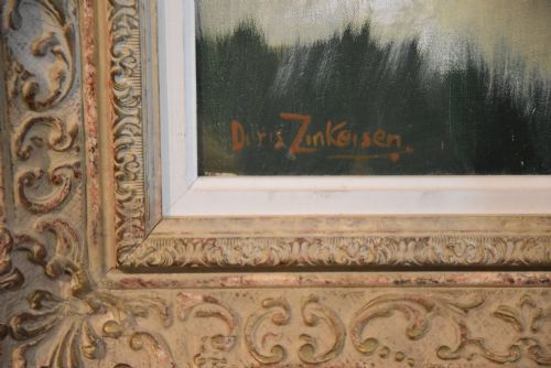 OIL PAINTING BY DORIS ZINKEISEN OUT FOR A RIDE - ADDITIONAL PHOTO 2