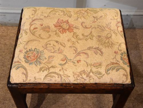 GEORGE III OAK STOOL - ADDITIONAL PHOTO 3