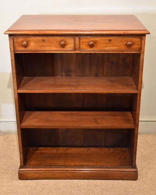 19th century mahogany double sided library bookcase - CATEGORY: ANTIQUE BOOKCASES - DATED 19TH CENTURY