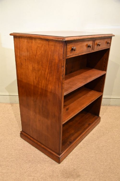19TH CENTURY MAHOGANY DOUBLE SIDED LIBRARY BOOKCASE - ADDITIONAL PHOTO 6