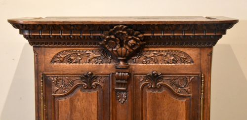 19TH CENTURY FRENCH NORMANDY MINIATURE ARMOIRE - ADDITIONAL PHOTO 1