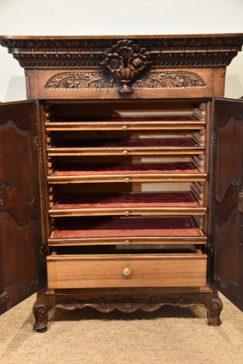 19TH CENTURY FRENCH NORMANDY MINIATURE ARMOIRE - ADDITIONAL PHOTO 5