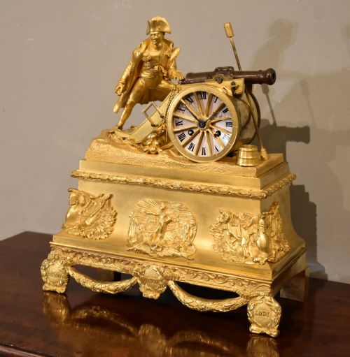 FRENCH MANTEL ORMOLU CLOCK OF NAPOLEON - ADDITIONAL PHOTO 1