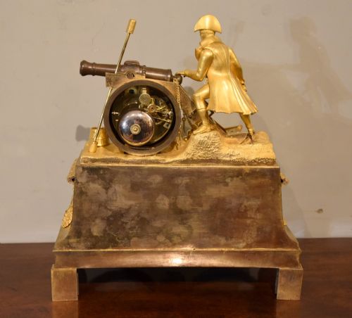 FRENCH MANTEL ORMOLU CLOCK OF NAPOLEON - ADDITIONAL PHOTO 4
