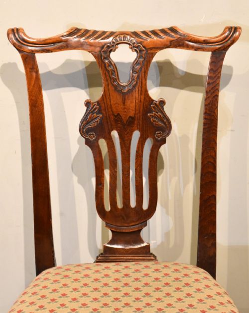 GEORGE II CARVED ELM SIDE CHAIR - ADDITIONAL PHOTO 2