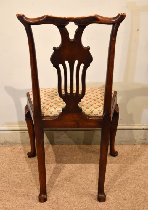 GEORGE II CARVED ELM SIDE CHAIR - ADDITIONAL PHOTO 4