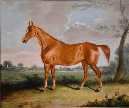 OIL PAINTING BY CORNELIUS JANSEN WALTER WINTER A FAVOURITE HUNTER - ADDITIONAL PHOTO 1
