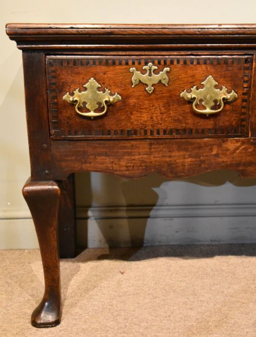 GEORGE II OAK THREE DRAWER BASE - ADDITIONAL PHOTO 3
