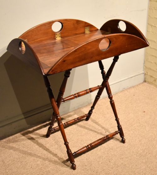 george iii mahogany butlers tray on stand - CATEGORY: ANTIQUE MISCELLANEOUS - DATED GEORGIAN