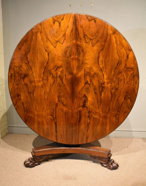 william iv rosewood breakfast circular table - CATEGORY: ANTIQUE TABLES - DATED GEORGIAN