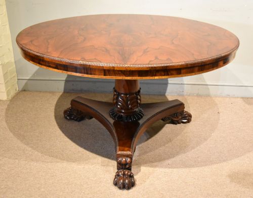WILLIAM IV ROSEWOOD BREAKFAST CIRCULAR TABLE - ADDITIONAL PHOTO 4