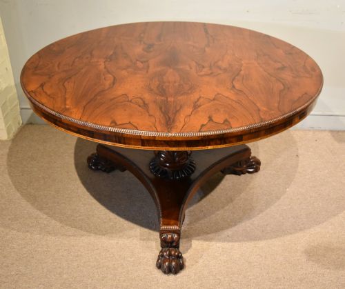 WILLIAM IV ROSEWOOD BREAKFAST CIRCULAR TABLE - ADDITIONAL PHOTO 5