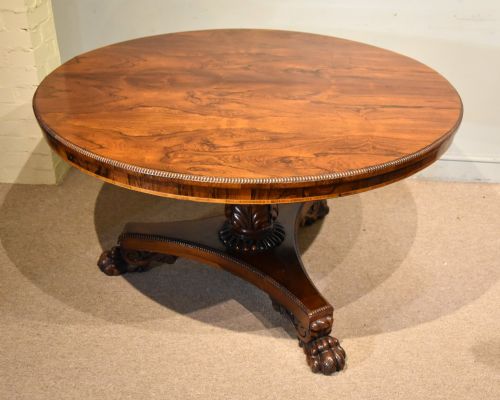 WILLIAM IV ROSEWOOD BREAKFAST CIRCULAR TABLE - ADDITIONAL PHOTO 6