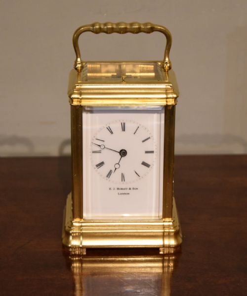 bell striking carriage clock in gorge case - CATEGORY: ANTIQUE CLOCKS - DATED 19TH CENTURY