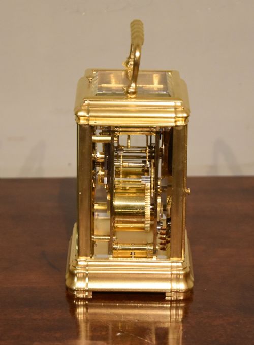 BELL STRIKING CARRIAGE CLOCK IN GORGE CASE - ADDITIONAL PHOTO 3