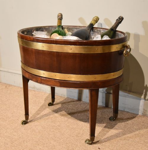 GEORGE III MAHOGANY OVAL WINE COOLER - ADDITIONAL PHOTO 1