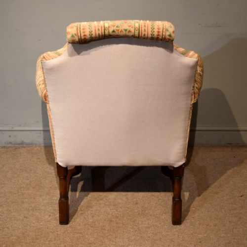 LATE 19TH CENTURY WALNUT ARMCHAIR - ADDITIONAL PHOTO 3