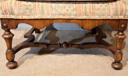 LATE 19TH CENTURY WALNUT ARMCHAIR - ADDITIONAL PHOTO 5