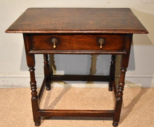 LATE 17TH CENTURY OAK SIDE TABLE - ADDITIONAL PHOTO 1