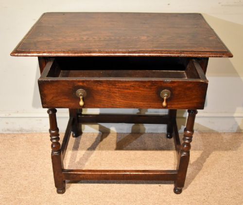 LATE 17TH CENTURY OAK SIDE TABLE - ADDITIONAL PHOTO 2