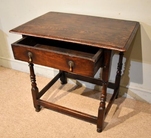 LATE 17TH CENTURY OAK SIDE TABLE - ADDITIONAL PHOTO 4