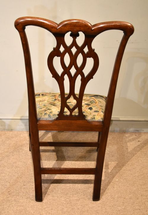 GEORGE III STYLE CARVED MAHOGANY SIDE CHAIR - ADDITIONAL PHOTO 2