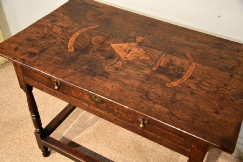 LATE 17TH CENTURY OAK SINGLE DRAWER SIDE TABLE - ADDITIONAL PHOTO 3