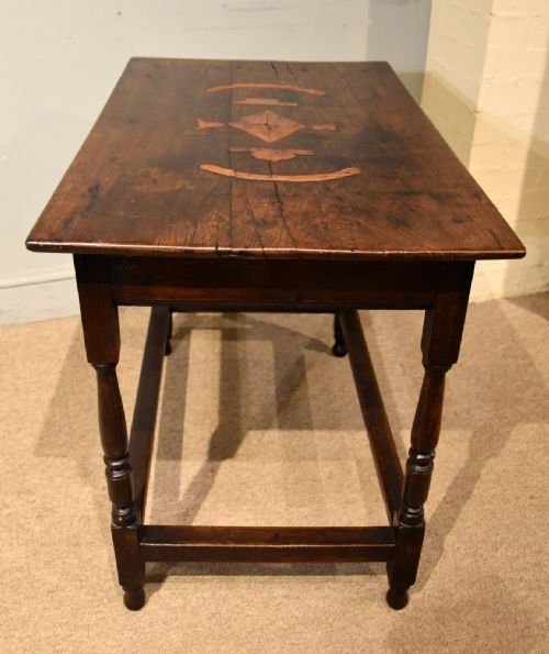 LATE 17TH CENTURY OAK SINGLE DRAWER SIDE TABLE - ADDITIONAL PHOTO 4