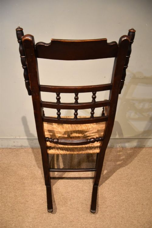 19TH CENTURY LANCASHIRE ASH AND ELM ROCKING CHAIR - ADDITIONAL PHOTO 3