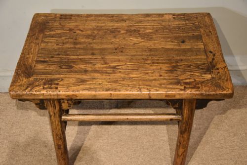 19TH CENTURY CHINESE ELM COFFEE TABLE - ADDITIONAL PHOTO 5