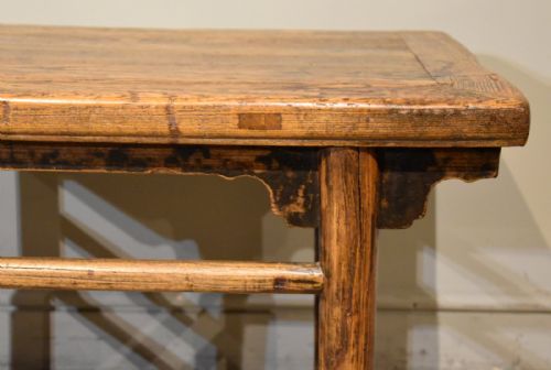 19TH CENTURY CHINESE ELM COFFEE TABLE - ADDITIONAL PHOTO 6