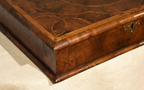 OLIVE WOOD WILLIAM AND MARY LACE BOX - ADDITIONAL PHOTO 6