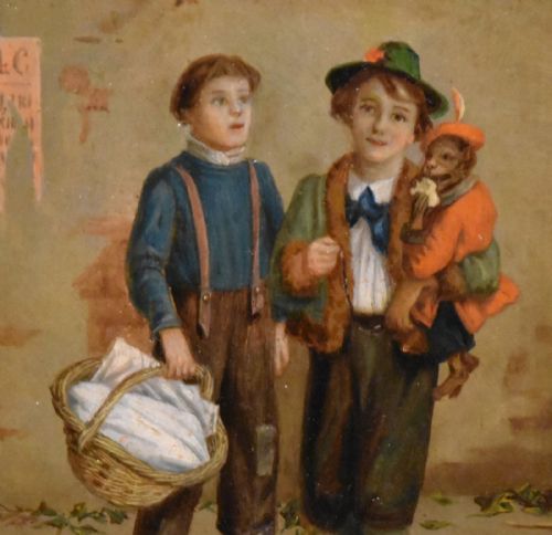 OIL PAINTING BY AUGUSTUS MULREADY VISITORS TO LONDON - ADDITIONAL PHOTO 2