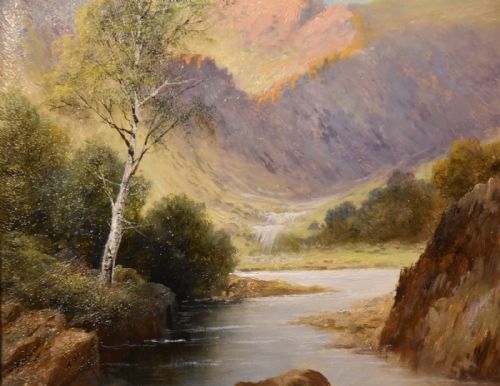 PAIR OF OIL PAINTINGS BY GEORGE LAW BEETHOLME HIGHLAND RIVER SCENES - ADDITIONAL PHOTO 2