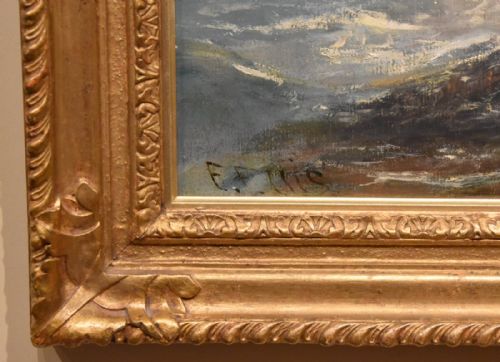 OIL PAINTING BY EDWIN ELLIS SALVAGING - ADDITIONAL PHOTO 4