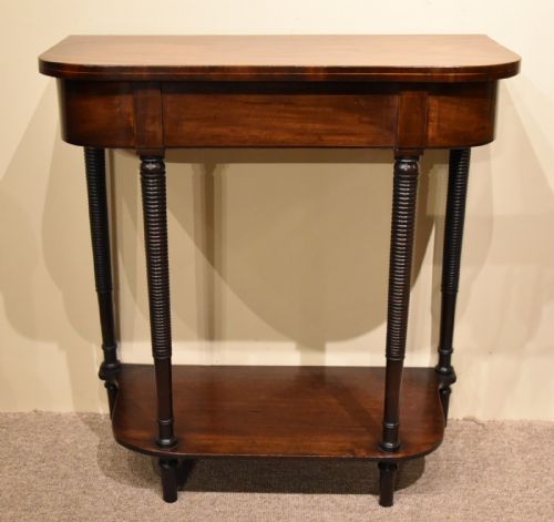 small regency mahogany console table - CATEGORY: ANTIQUE TABLES - DATED REGENCY