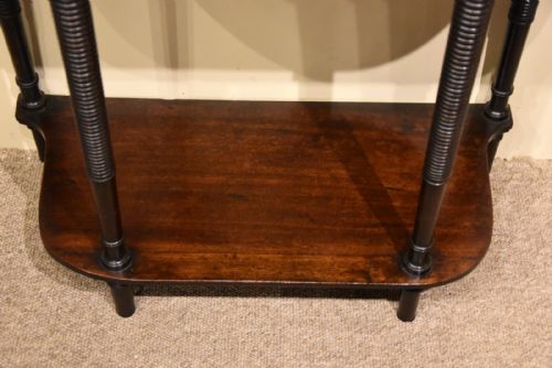 SMALL REGENCY MAHOGANY CONSOLE TABLE - ADDITIONAL PHOTO 3