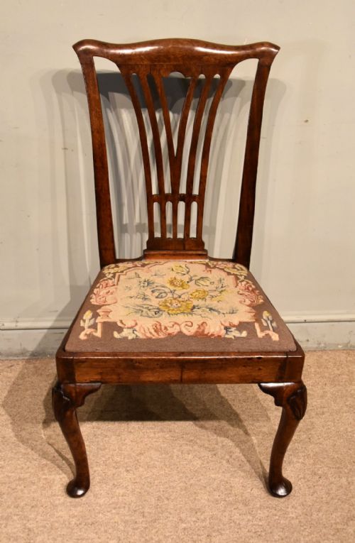 george ii walnut side chair - CATEGORY: ANTIQUE CHAIRS - DATED GEORGIAN