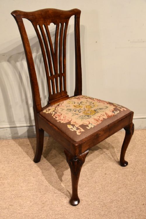 GEORGE II WALNUT SIDE CHAIR - ADDITIONAL PHOTO 1