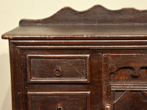 19TH CENTURY CORNISH PAINTED PINE MINIATURE DRESSER BASE - ADDITIONAL PHOTO 5