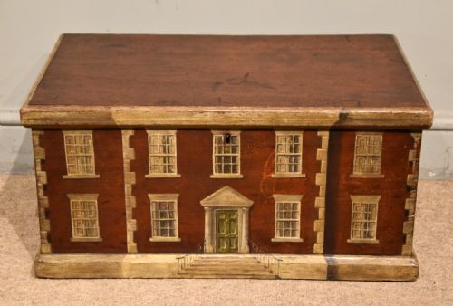 19th Century Folk Art Painted Pine Box