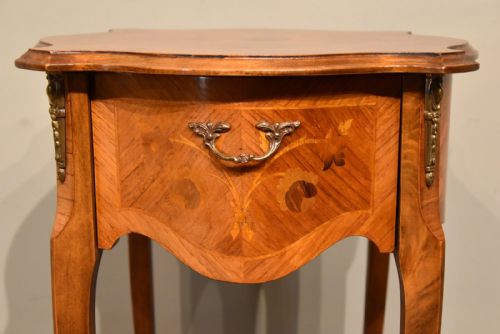 ART DECO FRENCH BEDSIDE INLAID TABLES - ADDITIONAL PHOTO 4