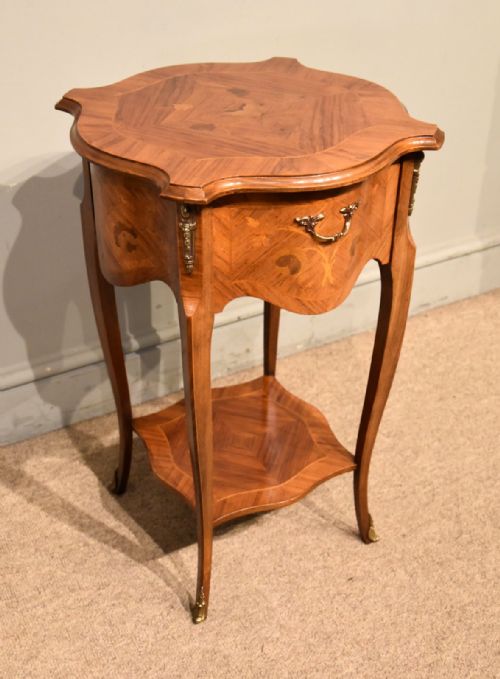 ART DECO FRENCH BEDSIDE INLAID TABLES - ADDITIONAL PHOTO 6